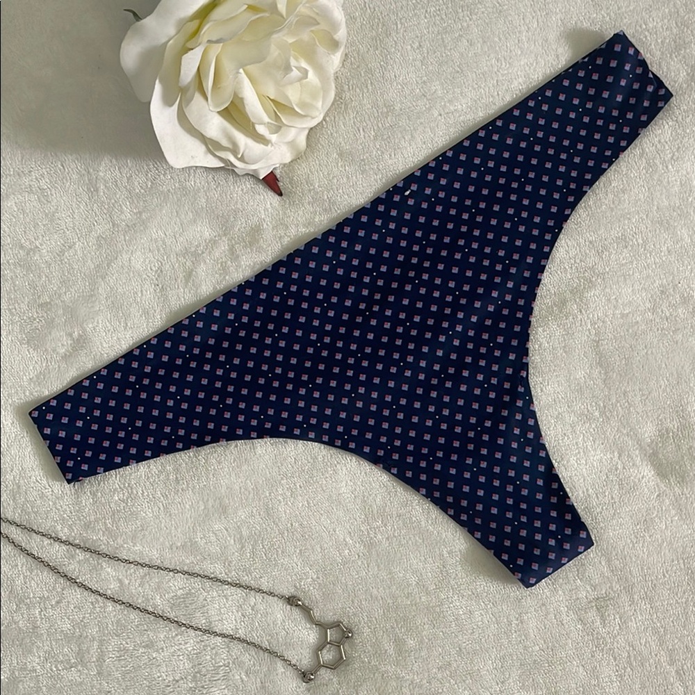AUDEN | Navy Blue Patterned Panties Size Medium M